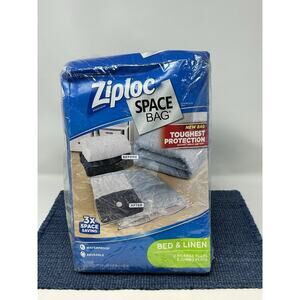 Ziploc Space Bag 4 Piece Bed & Linen Set - 2x Extra Large Flats + 2x Jumbo Flats